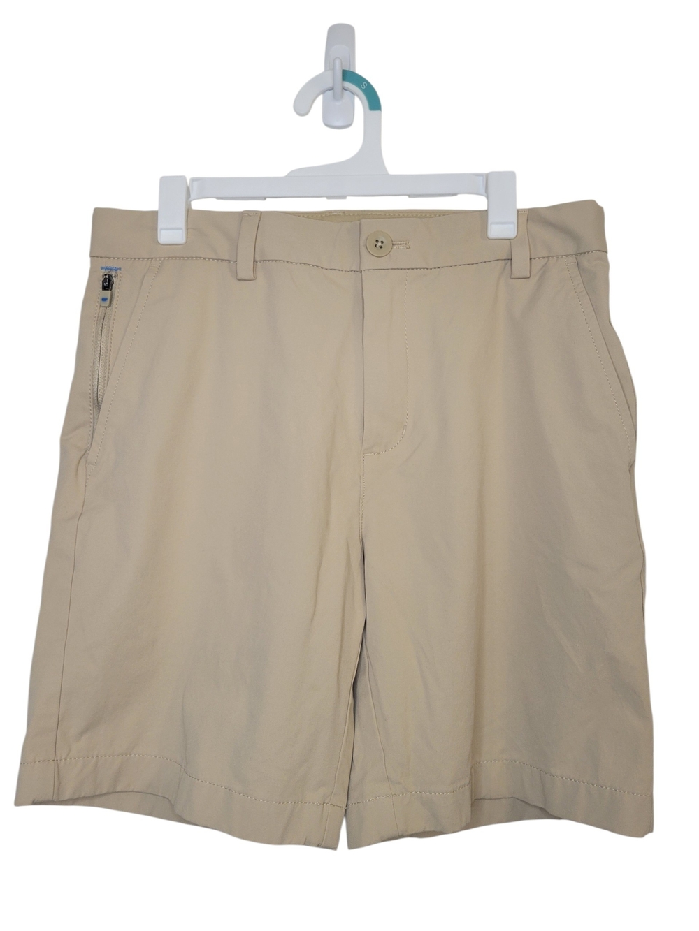 Vineyard Vines Boy's Khaki Flat-Front Performance Shorts